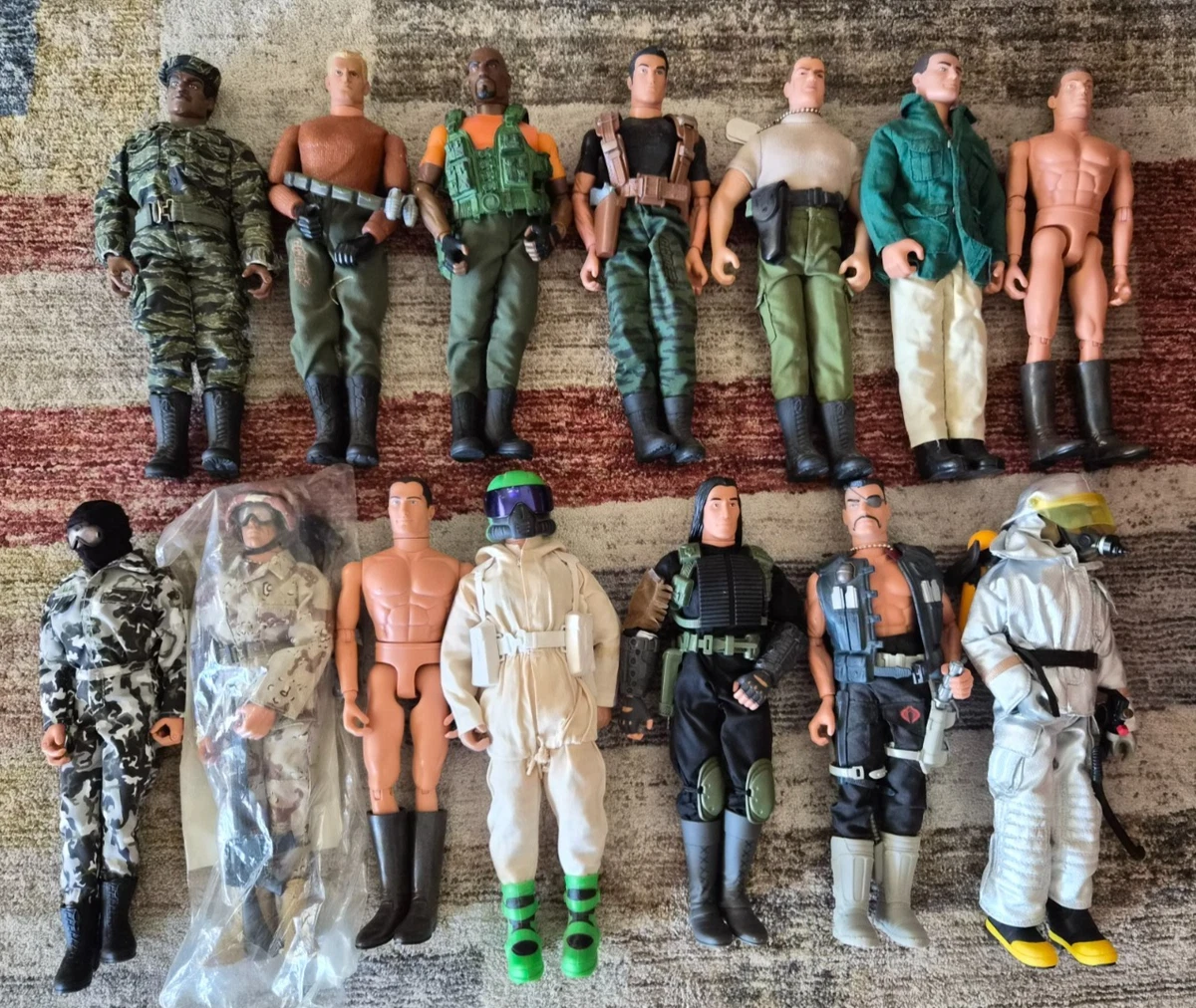 レア物❗️❗️ヴィンテージ　USAアメリカ軍　ミリタリーG.I.ジョー x14 Hall of Fame 1990s GI Joe Soldier 12