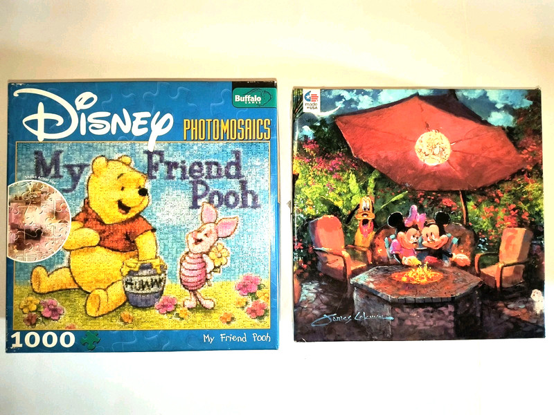 Lot Of 2 Disney 1000 PC Puzzles