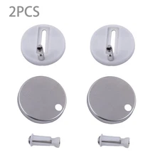 2PCS Stainless Steel Toilet Hinges Toilet Lid Hinge Screws Fixing Bolts Hardware