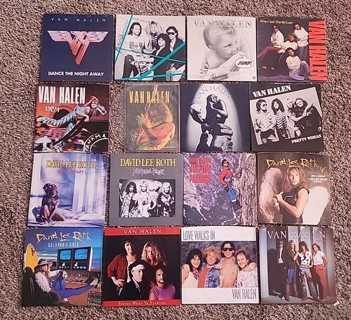 16 VAN HALEN HAIRBAND 45 PICTURE SLEEVE LOT NO VINYL