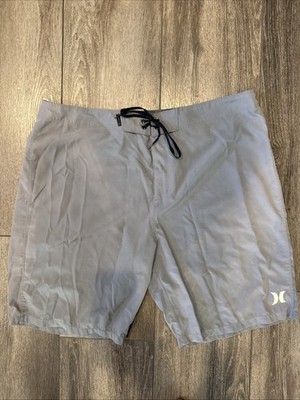 HURLEY Mens Phantom Board Shorts Size 38 Gray