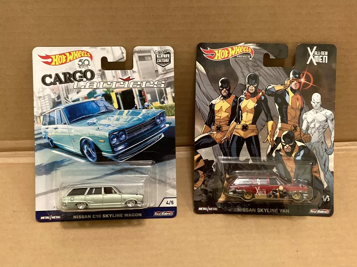 Hot Wheels CARGO Carriers NISSAN C10 SKYLINE WAGON X MEN SKYLINE