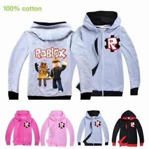 Roblox Boy Girl Casual Zipper Jacket Hoodies Kids Birthday Gift Coat Sweatshirts Ebay - new boys girls roblox hooded tops kids casual hoodie
