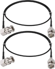 2 Pack HD SDI VIDEO CABLE MALE HD SDI EXTENSION CABLE 12 in for BMCC BMPC