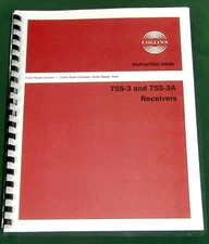 Collins 75S-3 Instruction manual: 11" X 44" Schematic & Protective Covers!