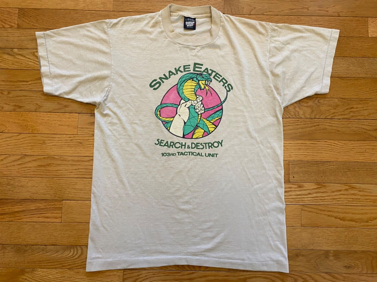 VTG 1989 Snake Eaters Lorenzo Lamas Movie Promo t-shirt tee sz L