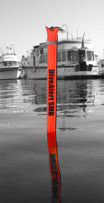 Dive Alert Surface Marker Buoy SMB Scuba Diving Dive Safety Signal Tube DMB4PO