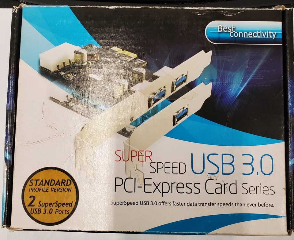 Syba Sd-Pex20047 Usb 3.0 Superspeed 2-Port Pci-Express Controller Card - Image 2 of 2
