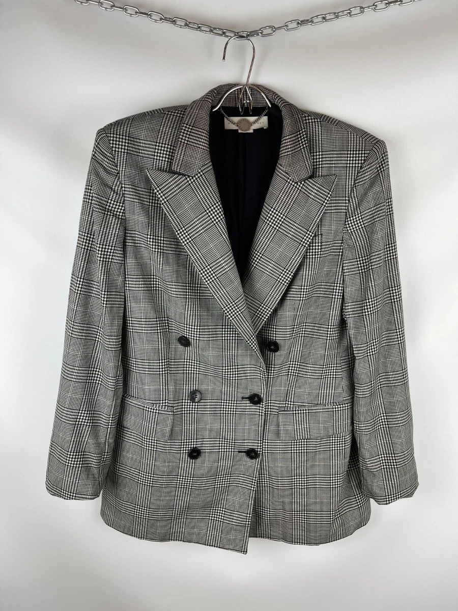 Stella McCartney Prince of Wales Check double breasted blazer