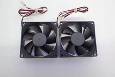 2-PACK 80mm x 25mm DC Brushless Fan 3PIN Computer PC Case CPU 12V 0.11A 0.15A
