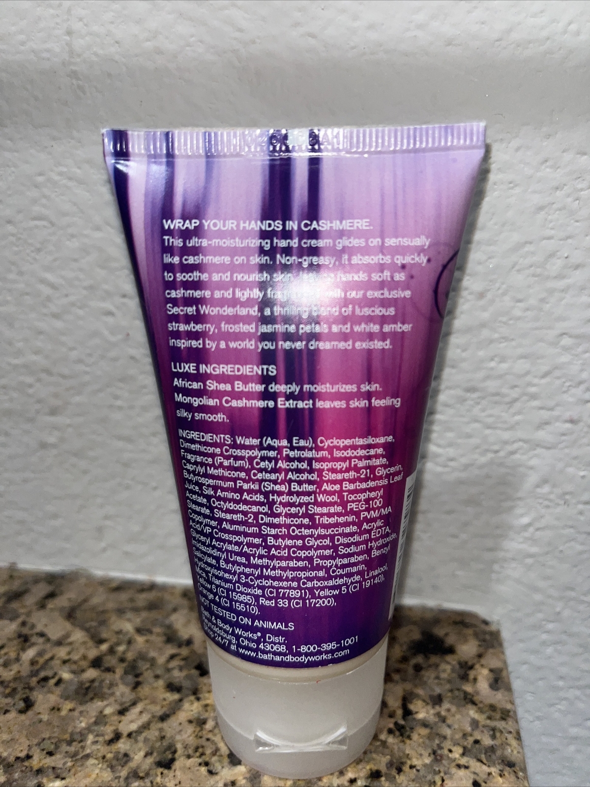 (1) Bath & Body Works SECRET WONDERLAND Shea Cashmere Hand Cream 2.5oz NEW