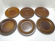 SET 6  VINTAGE ARABIA RUSKA PLATES 16 CM -  MID CENTURY SCANDINAVIAN