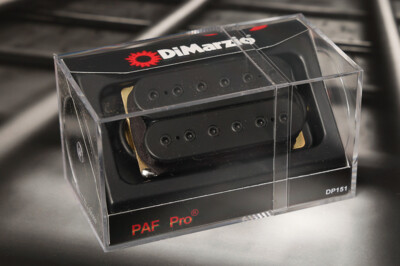 DiMarzio DP151BK PAF Pro Humbucker - Black / Standard Spacing