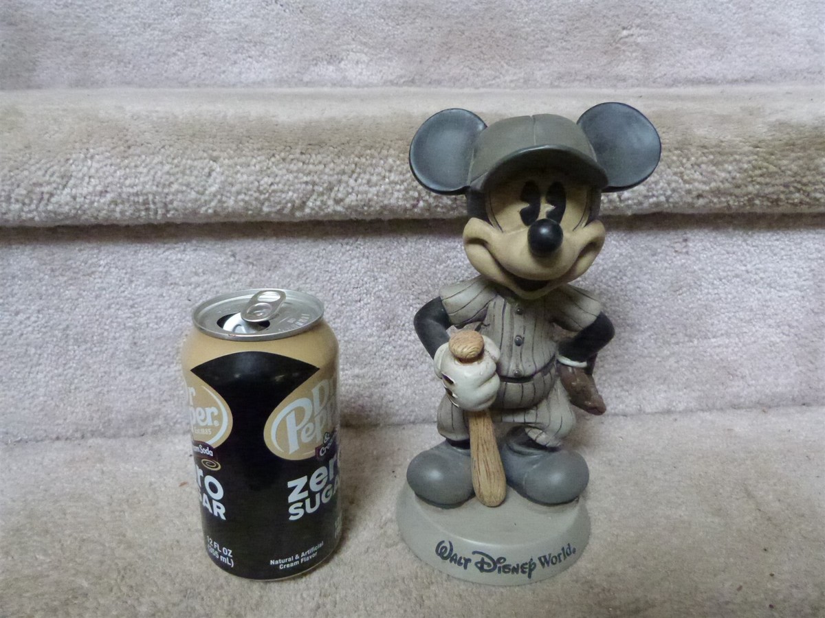 スポーツ Disney Mickey Mouse Bobble Head Doll Walt Disney World Mickey Mouse Baseball Player Bobblehead - Bobble