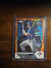 2023 Topps Pro Debut Chrome Orange Lava Refractor Tucker Toman 10/25 SSP #PDC-8