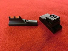 Blackpowder Rifle Fiber Optic Sight Set--Universal Aluminum