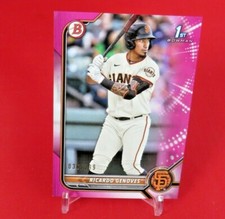 Ricardo Genoves FUSCHIA /299 1st Bowman RC 2022 Bowman Paper Prospect #BP-60