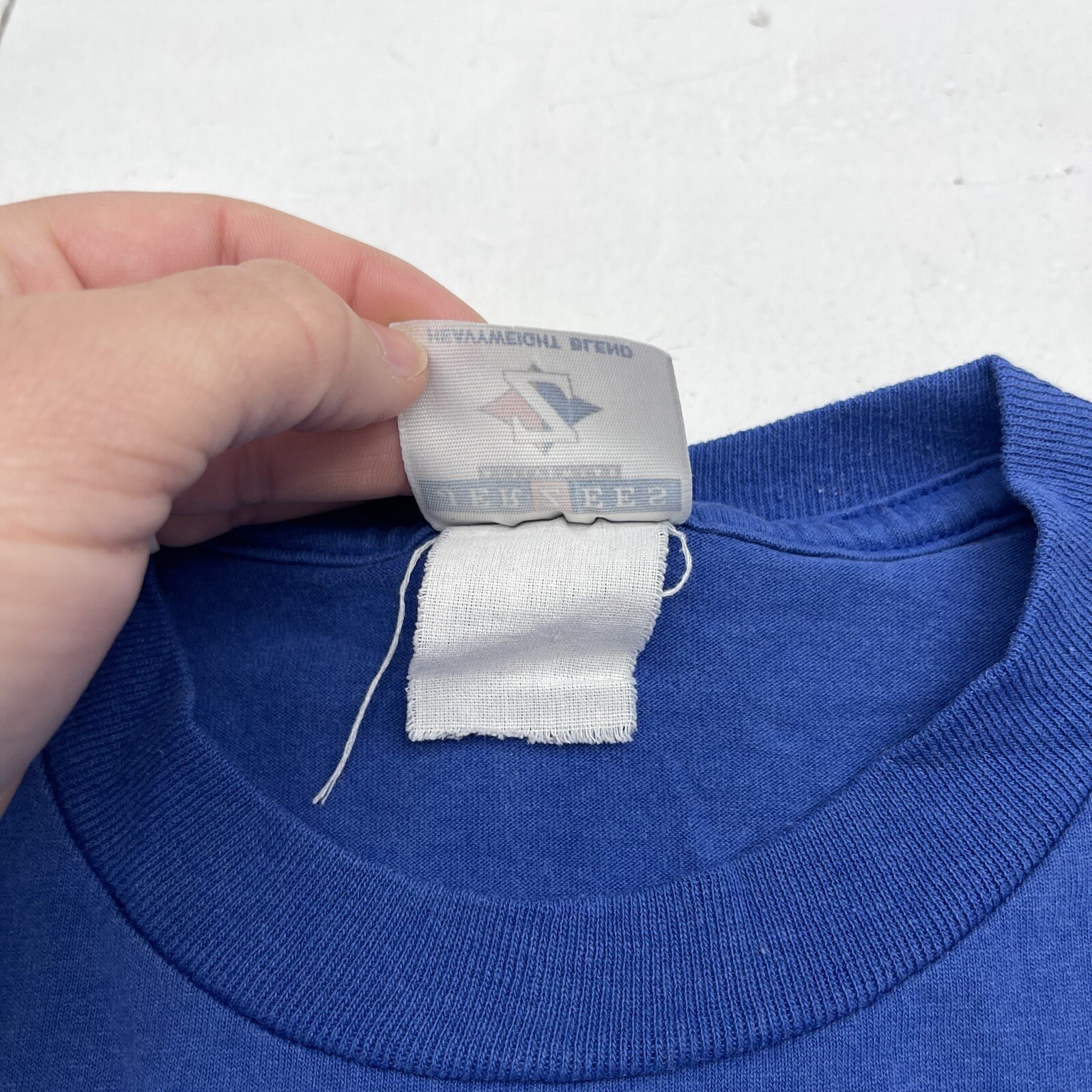 Jerzees Heavyweight Blend Blue Mouse Patch T Shir… - image 5