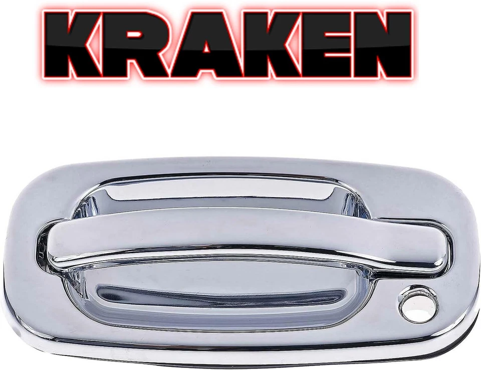 Manijas de puerta cromadas para Chevy Silverado GMC Sierra 1999-2005 con puerta trasera 2 puertas Foto 3 de 4