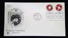 Scott 3247 3248 FDC Chili Pepper Wreath Tropical Wreath Christmas PCS Cachet