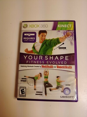 Xbox 360 Your Shape: Fitness Evolved For Kinect Ubisoft 2010 Microsoft w/ Manual