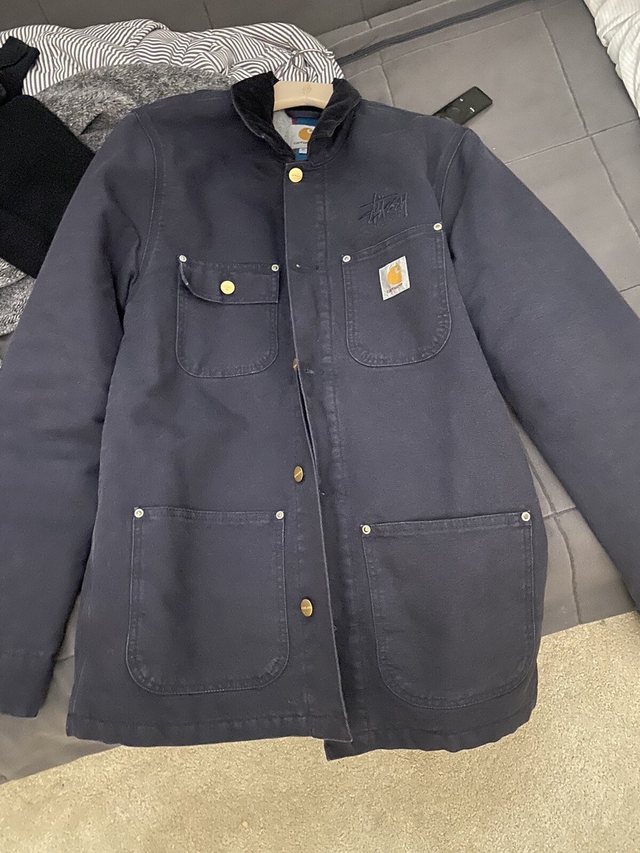 Carhartt X Stussy Chore Jacket Size Medium Limited Edition Carhartt X Stussy Chore Jacket Size Medium Limited Edition
