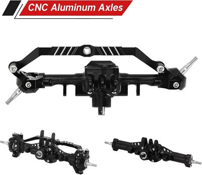 Front&Rear Axles Set - +4mm Extended Aluminum Complete Axles for TRX4M Upgrade..