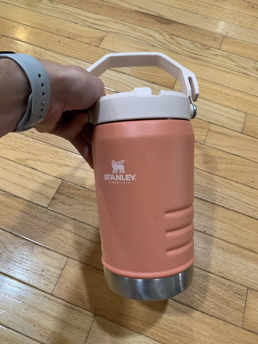 STANLEY Ice Flow Flip Straw Vacuum Jug 40 oz Pink Peach