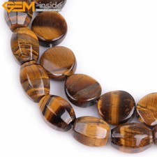 Natural Yellow Tiger's Eye Gemstone Assorted Shape Beads For Jewelry Making 15"