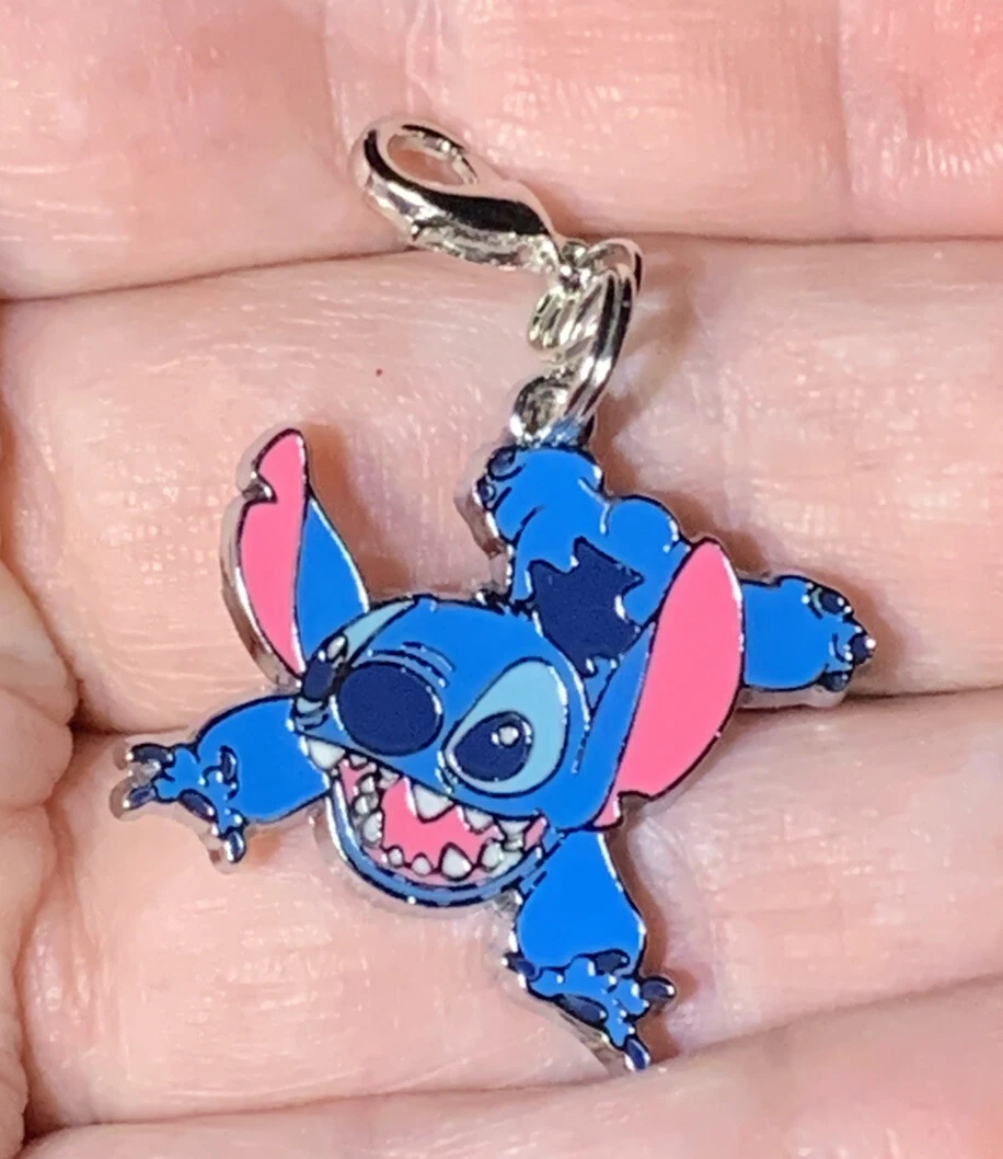 Silver Stitch From Lilo & Stitch Charm Zipper Pull & Keychain Add On Clip!!