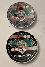 Vtg 2 Sports Impressions Colorado Rockies & Chicago Sox Collector Plates 4” 1993