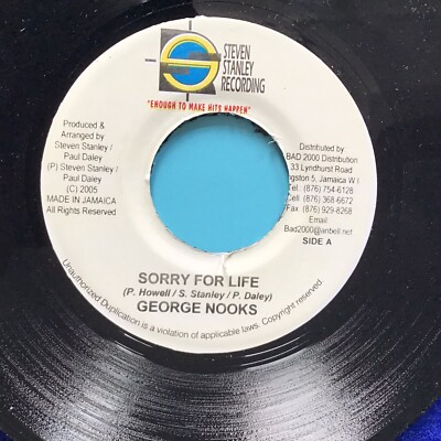 Reggae - George Nooks - Sorry For Life / Green Valley Riddim. -Forty One Ride M-