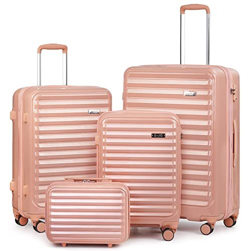 Luggage Suitcase 4 Piece Set expandable (only 28”) 4 piece set sakura pink