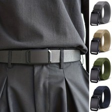 Men Casual Military Tactical Army Adjustable Quick Release Belts Pants Waistband