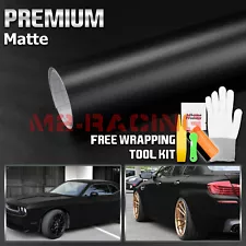 Matte Flat Black Vinyl Film Wrap Sticker Decal Bubble Free Air Release Channel
