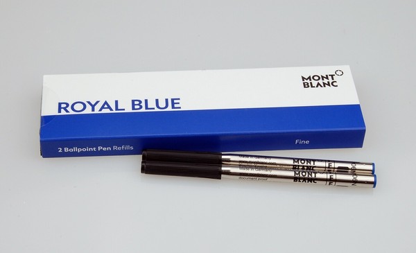 Montblanc Kugelschreibermine Royal Blue F Ballpoint Pen-Refill 2Er Pack-image