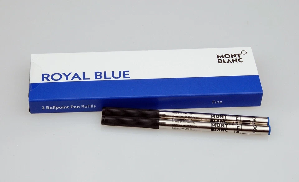Montblanc Kugelschreibermine Royal blue F Ballpoint Pen-Refill 2er Pack