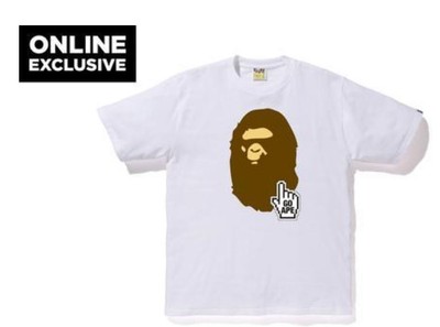 bape white t shirts