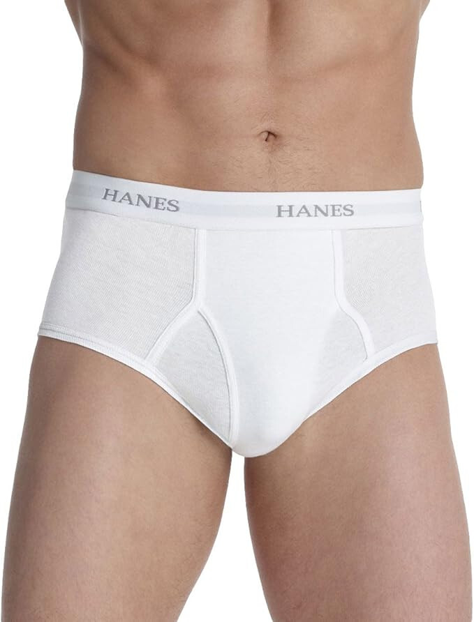Мужские трусы Hanes Ultimate без бирки, 2 штуки, с поясом Comfortflex, Белые, M