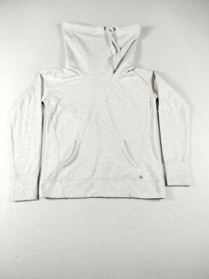 Yogalicious Sweatshirt Women's XS Light Gray Funnel Neck Athletic Athleisure