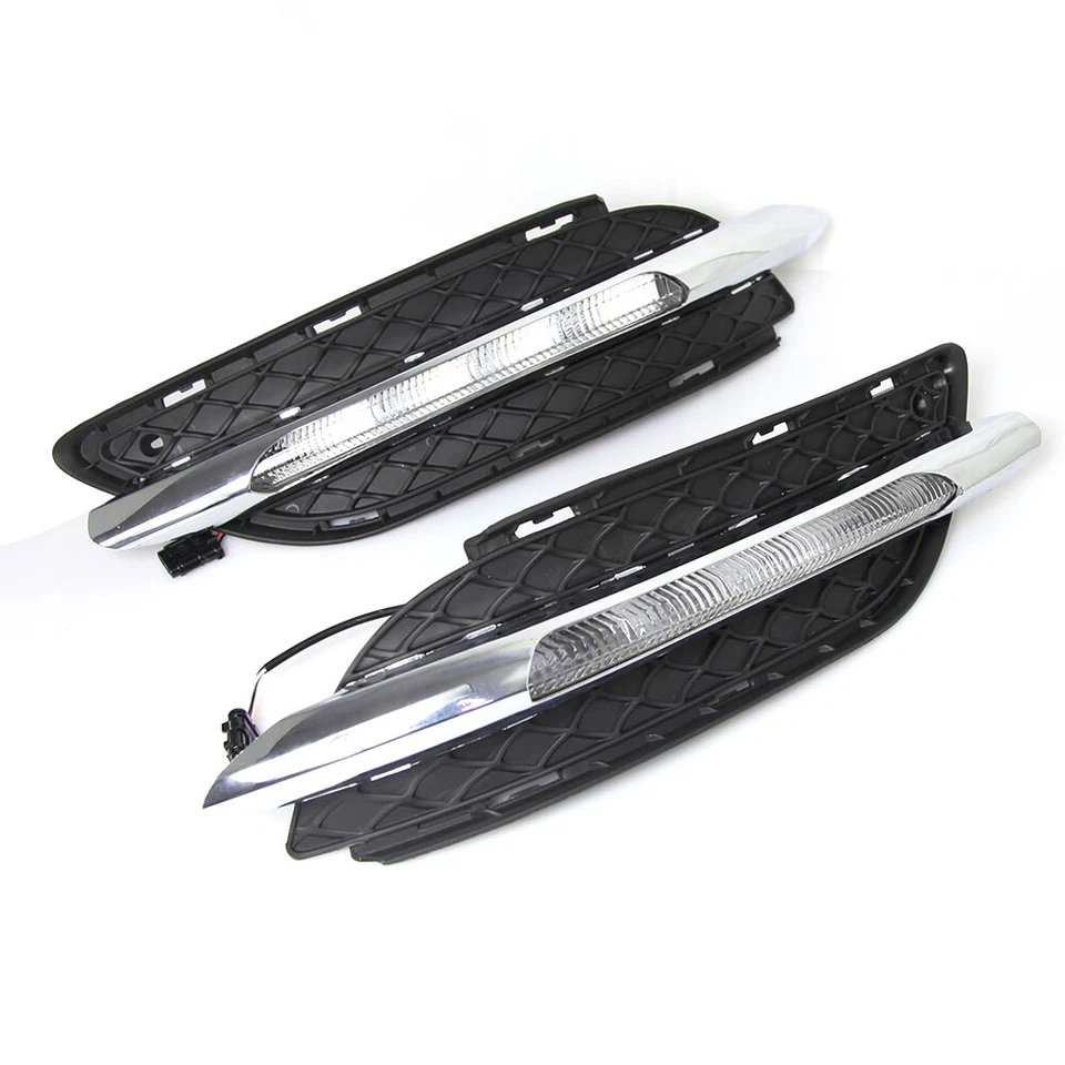 For Mercedes-Benz B-Class W246 LED DRL Daytime Running Light Yellow Turn Signal - Image 3 of 4