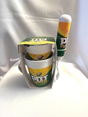 Pot Noodle Chicken & Mushroom Mug & Spinning Fork By Kimm & Miller