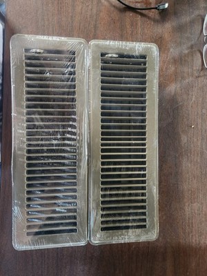 LOT OF TWO!!  HART & COOLEY 421GS-4X14 Floor Register 4''x14'' Metal Airflow DUCT