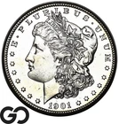 1901-S Morgan Silver Dollar Coin, Proof-Like, Choice BU+ PL Tough Date