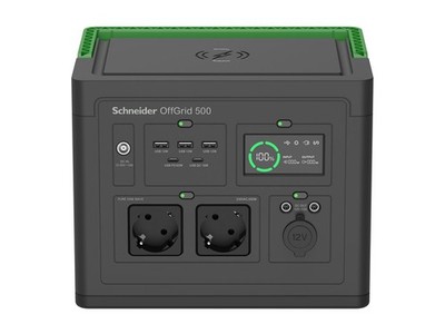 APC Schneider OffGrid 500 Tragbares kraftwerk LCD lithium-ion 2 CEE 7/3 schuko