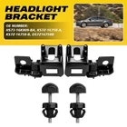 4Pcs Black Headlight Lamp Mounting Brackets Fit Ford Fusion 2017 2018 2019 2020