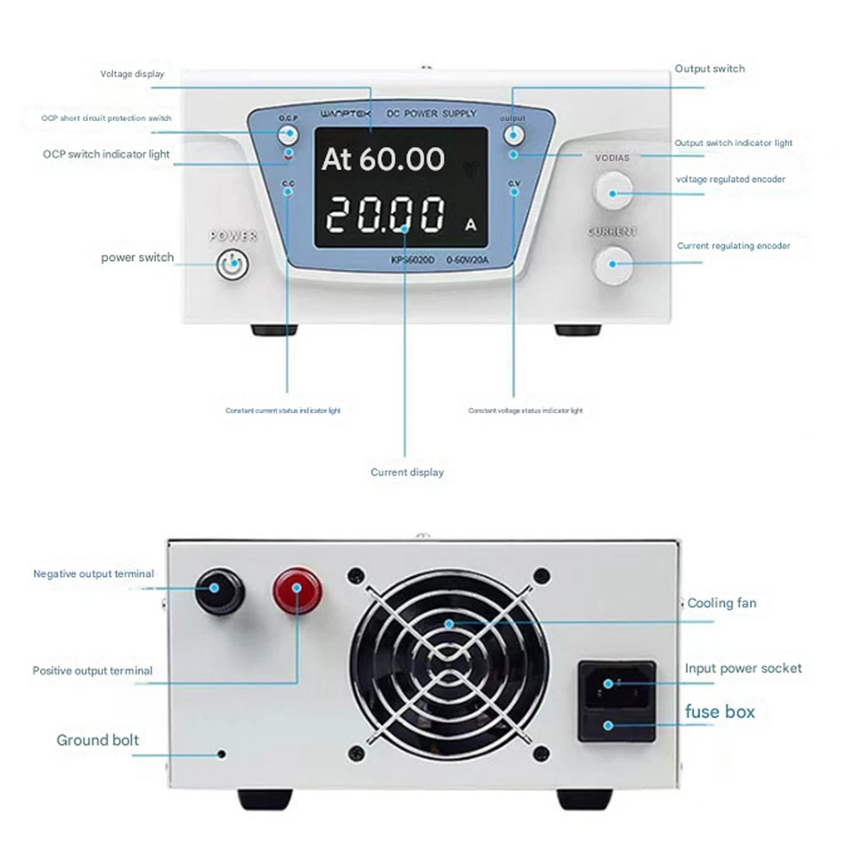 Lab Adjustable DC Power Supply Variable Bench Switching 15V 30V 50A 60A 80A 100A - Image 4 of 4