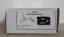 Delta 79435-CZ Linden Double Robe Hook, Champagne Bronze