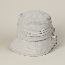Donna Misto Lino Plissettato Secchio Cappello Casual Outdoor Pescatore da Sole