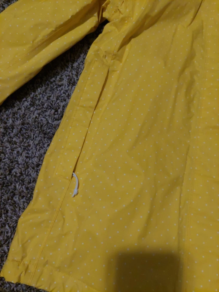 Chaqueta de Lluvia The North Face Para Mujer S Azul Marino Lunares Con Capucha Cremallera Completa Exterior Foto 4 de 4